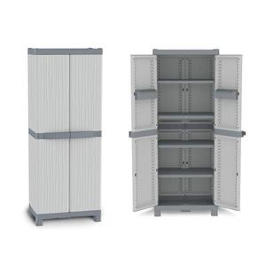 Armario de Dos Puertas con Estantes Ajustables para Almacenamiento y Organización - Product Image 1
