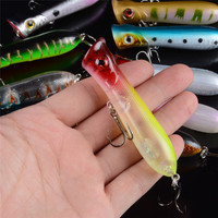 WEIHE – gros leurre Wobbler de 8cm, 12gg, appâts artificiels durs pour bar, brochet, Crankbait, méné, carpe, pêche Popper