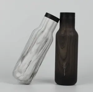 Pinka Экологически чистая многоразовая герметичная бутылка для воды с двойными стенками 16 унций из нержавеющей стали Изолированная дорожная чашка кружка для кофе