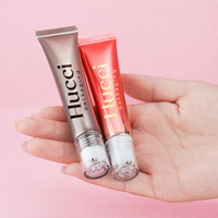 Tube cosmétique brillant ABL personnalisé D19 10ml-25ml pour emballage de sérum pour les yeux, gel, crème, tube à bille massant avec applicateur à bille