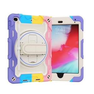 Funda Protectora de Silicona Resistente a Golpes, Multicolor, Brillante y Duradera para Niños, con Soporte, para iPad Mini 4 5 - Product Image 1