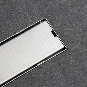 Design moderne personnalisé longue tuile linéaire insérer siphon de sol en acier inoxydable salle de bain grille de <span class=keywords><strong>douche</strong></span> pour l'hôtel - Product Image 6