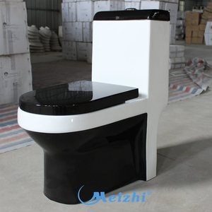 Salle de bain en céramique porcelaine une pièce toilettes noires bon marché - Product Image 3