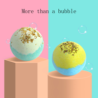 Bombes de bain naturelles organiques pour la maison SPA bombes de bain fizzies faites à la main soins de la peau douche vapeurs arc-en-ciel riche bain moussant bombes de sel