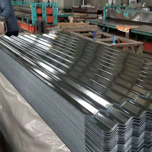 ISO-estampillé en usine BWG 34 Bhush ** Feuille de toiture ondulée galvanisée à paillettes régulières GI Toiture en forme de bobine certifiée ASTM - Product Image 5