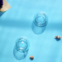 Xiaomiwu maison de poupée jouet modèle miniature simulation de mini verre rond transparent aquarium F107