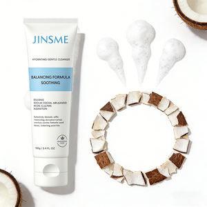 Crema Limpiadora Facial Hidratante Suave al por Mayor de 100 ml con Aminoácidos de Manzana y Alantoína para Piel Seca - Product Image 3