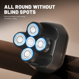 เครื่องโกนหนวดไฟฟ้าสำหรับผู้ชายหัว<span class=keywords><strong>โล้น</strong></span>เครื่องโกนหนวดไฟฟ้าอเนกประสงค์5ฟังก์ชันใน1เครื่องโกนหนวดแบบโรตารีชาร์จได้กันน้ำ - Product Image 4