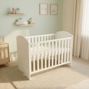 High Quality Wholesale Baby <b>Cribs</b> European Design Solid Wood Bed Safe for Kids in Bedroom or School - Product Image 2