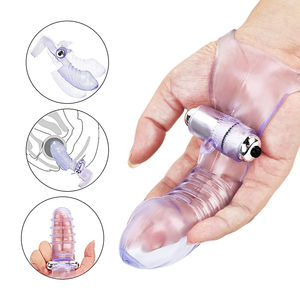 Niedriger Preis Finger hülse Vibrator G-Punkt Klitoris massage gerät TPE Finger massage gerät Mastur bator Vagina Stimulator Spielzeug - Product Image 2