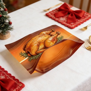 Microwave Hot Grilled Chicken Bags Stand up Pouch Anti-fog <b>Rotisserie</b> Packaging Custom Roast Chicken Bag - Product Image 4