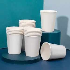 Paper Cup 7oz / 9oz Disposable Single Wall Paper Cups Hot Cold Coffee Milk Tea Christmas Custom Cups