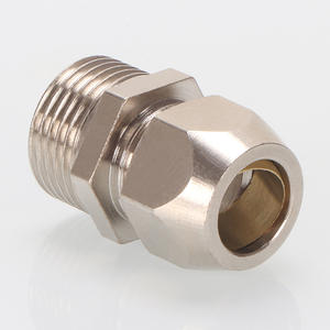 ข้อต่อท่อทองแดงชุบนิกเกิล Huihong ขนาด 1/2 นิ้ว เกลียวนอก สำหรับงานประปา ข้อต่อแบบแข็ง - Product Image 2