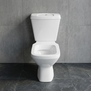 Inodoro de Cerámica Italiana de Alta Gama Vistaar, Juego de Inodoro Cuadrado de Porcelana de Dos Piezas para Baño - Product Image 2