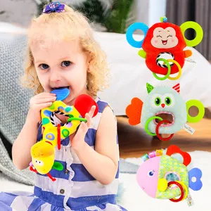 ขายดีเด็กทารกถือกระดิ่งของเล่นและ lejiao สามารถใช้กัดได้ของเล่นตุ๊กตาฝึกเด็กทารก