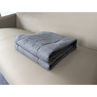 Selimut Berbobot Kustom OEM 15lb 20lb Selimut Sensorik Berat Terbuat dari Kain dengan Isian Manik-Manik Kaca Non-Toksik untuk Rumah dan Hotel