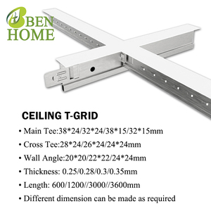 Factory <strong>Supplier</strong> Decorative Metal Grid Suspended Ceiling <strong>Bars</strong> and Ceiling T <strong>Bar</strong> - Product Image 4