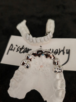 Bijoux Fins Hip-Hop Grills Moissanite VVS Givrée Personnalisés Plaqué Or Véritable Argent 925 Set Nid d'Abeille Dents Grillz Diamant Moissanite
