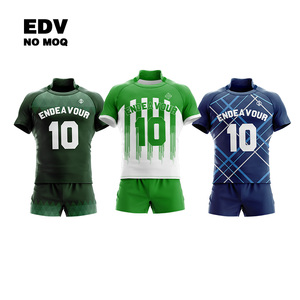Venta caliente ropa de rugby para mujeres con tela elástica Custom Club Rugby Jersey Kits bordado Rugby Jersey - Product Image 3
