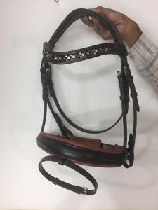 Nouveaux ensembles de brides de cheval en cuir véritable équitation Sport fantaisie bride éphémère produits de cheval - Product Image 2