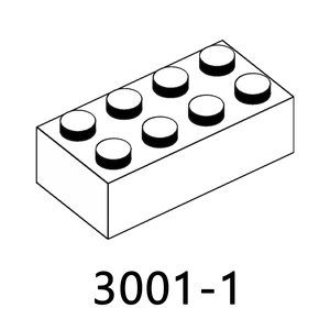 100g/Sacchetto N.3001 Mattoncini 2X4 in 4 <span class=keywords><strong>Colori</strong></span> Diversi, Blocchi da Costruzione in Plastica, Giocattoli Regalo per Bambini - Product Image 2