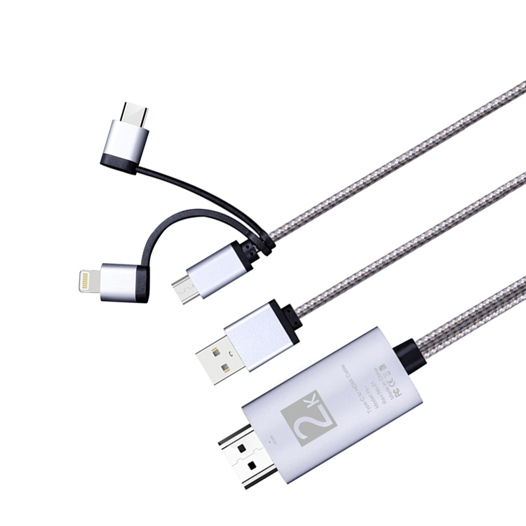 SIPU Amazon аксессуары usb type c к hdmi-кабелю, нейлоновый usb-кабель для android