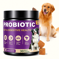 Masticables Probiotiques pour Chiens Saveur Canard, Matrice de Micro-Équilibre Digestif, pour la Santé Intestinale et Immunitaire, 30 Unités, Vente en Gros