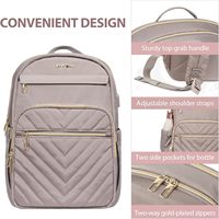 15.6 pouces Nylon sac à dos pour ordinateur portable Port USB élégant sac de travail étanche pour femmes hommes sac de voyage à la mode pour les infirmières collège
