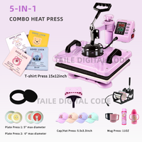 Presse à Chaud Numérique 5-en-1 Multifonctionnelle pour Sublimation – Facile à Utiliser, Idéale pour T-shirts, Tasses, Casquettes, Assiettes – Nouveauté Très Demandée pour Usage Domestique