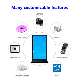 Tầng thường vụ 75 85 inch trong nhà toàn màn hình dọc kỹ thuật số biển Hệ điều hành Android không cảm ứng <span class=keywords><strong>LCD</strong></span> quảng cáo Totem hiển thị kiosk - Product Image 5