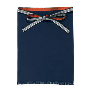 Delantal de Cocina de Lona de Algodón Azul Marino para Adultos con Cinturón de Polipropileno - Product Image 1