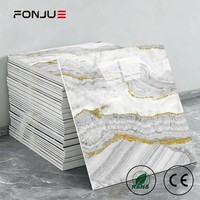 FONJUE Carreaux de sol en PVC autocollants effet marbre mat, imperméables, à peler et coller, papier peint de luxe