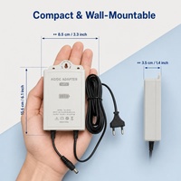 Adaptador de Corriente UPS de 12V 2A 24W para Exteriores, Resistente a la Lluvia, para Cámaras de Vigilancia