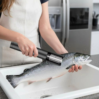 Râpe Électrique Portable Sans Fil en Acier Inoxydable, Grattoir à Noix de Coco Automatique, Rouleau Manuel pour Écailler le Poisson en Cuisine