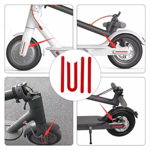Tira Reflectante Decorativa para Ruedas Delanteras y Traseras, Adhesivo Reflectante para Piezas de Scooter Eléctrico <span class=keywords><strong>Xiaomi</strong></span> M365 / Pro - Product Image 6