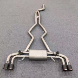 Sistema de Escape Catback de Acero Inoxidable TLS con Acabado Espejo para M340i G20 B58 2018-2023 con Válvula <span class=keywords><strong>RC</strong></span> y Puntas, Sonido Agresivo - Product Image 1