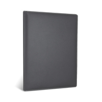 Logo personnalisé Offre Spéciale hôtel d'affaires menu clip en cuir PU 4 trous reliure à anneaux dossier format A4 carnet de notes