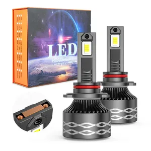 BKE Led 4800lm 60w Deux Tubes de Phares de Voiture en Tuyau de Cuivre Led H13 27500 Lumen Led Phares de Voiture H1 H3 9005 H4