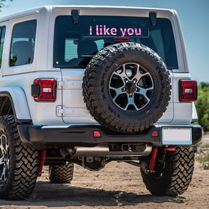 Aplikasi pintar jendela belakang mobil yang dapat diprogram layar ekspresi Led kaca depan belakang mobil warna penuh Hd Led layar panjang pabrik grosir - Product Image 1