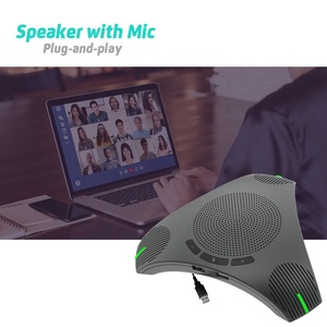 Microphone de <span class=keywords><strong>conférence</strong></span> USB omnidirectionnel sans fil avec suppression du bruit pour téléphone portable - Product Image 2
