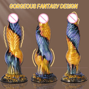 APP telecomando con vibrazione telescopica morbida a 7 velocità a forma di fenice <span class=keywords><strong>Plug</strong></span> anale alieno sicuro in Silicone dilatazione gigante - Product Image 6