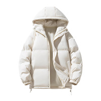 Veste matelassée pour homme, manteau d'hiver à capuche, vêtement d'extérieur rembourré, parka matelassée kaki, veste chaude rembourrée pour homme, manteau matelassé à capuche décontracté