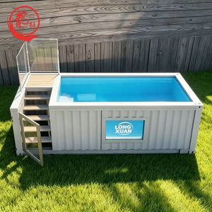 <span class=keywords><strong>Piscine</strong></span> conteneur mobile en fibre de verre, petite, en acrylique transparent, aspect pierre, pour maison, livraison en Australie et en Afrique du Sud, en vente - Product Image 2