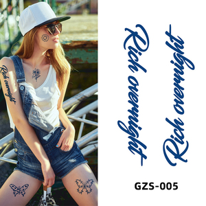 Eco Friendly Waterproof Temporary <b>Tattoo</b> Sticker Easy Apply Non Toxic Body Art <b>Paper</b> Decal for Party Festival Professional Use - Product Image 1