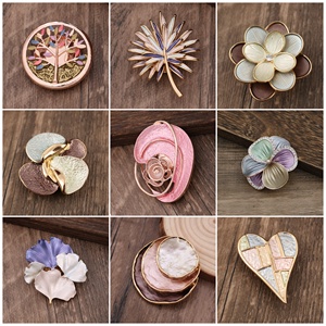 <span class=keywords><strong>Broche</strong></span> magnétique personnalisée en métal sans épingle, motifs Cœur, Fleur, Abeille, pour manteau, écharpe, sac, fixation solide, logo personnalisé, utilisation quatre saisons - Product Image 2