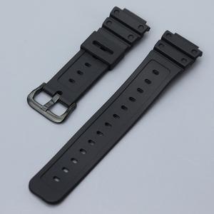Bracelet de montre en caoutchouc de silicone de remplacement 16 mm pour montre <span class=keywords><strong>Casio</strong></span> <span class=keywords><strong>G</strong></span>-<span class=keywords><strong>Shock</strong></span> GWM5610 DW-<span class=keywords><strong>5600</strong></span> DW6900 - Product Image 3