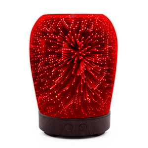 Diffuseur d'arômes créatif en verre 3D avec lumière LED et humidificateur pour la maison et le bureau, capacité 0,5 L, alimentation électrique - Product Image 4