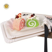 Assiettes en papier jetables personnalisées, plateaux à emporter pour pizza, mariage et anniversaire, 100 pièces