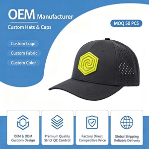 Gorra Snapback Urbana de 6 Paneles con Logotipo Personalizado OEM, Bordado 3D, Perforada, Transpirable, Ligera, Visera Plana y Orificios Cortados con Láser - Product Image 1