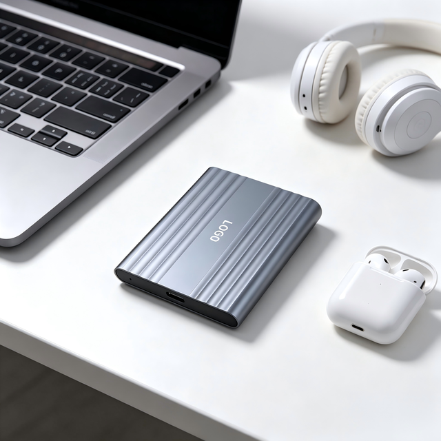 New 1TB Portable External SSD USB Type-C Aluminum Alloy + ABS Plug and Play